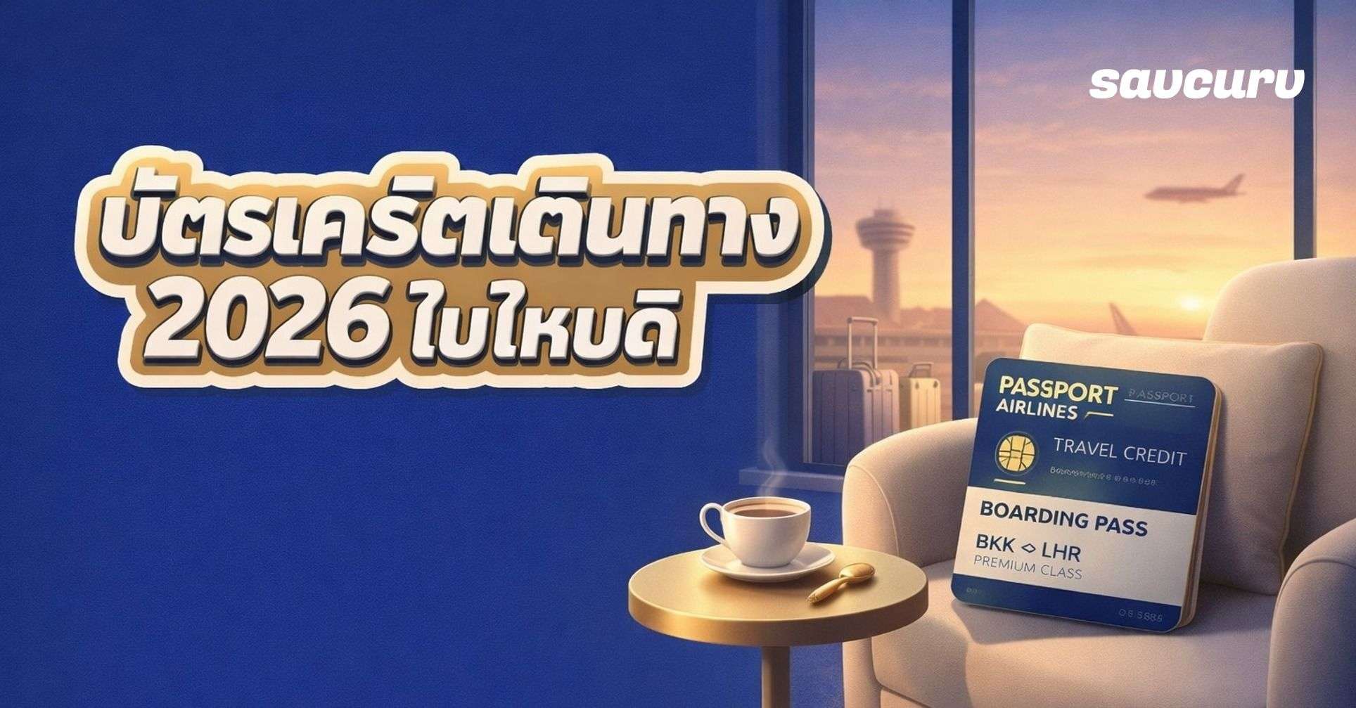 5 บัตรเครดิตสำหรับนักเดินทางบ่อย 2026 เลือกยังไงให้คุ้มทั้งไมล์ เลานจ์ และประกันเดินทาง